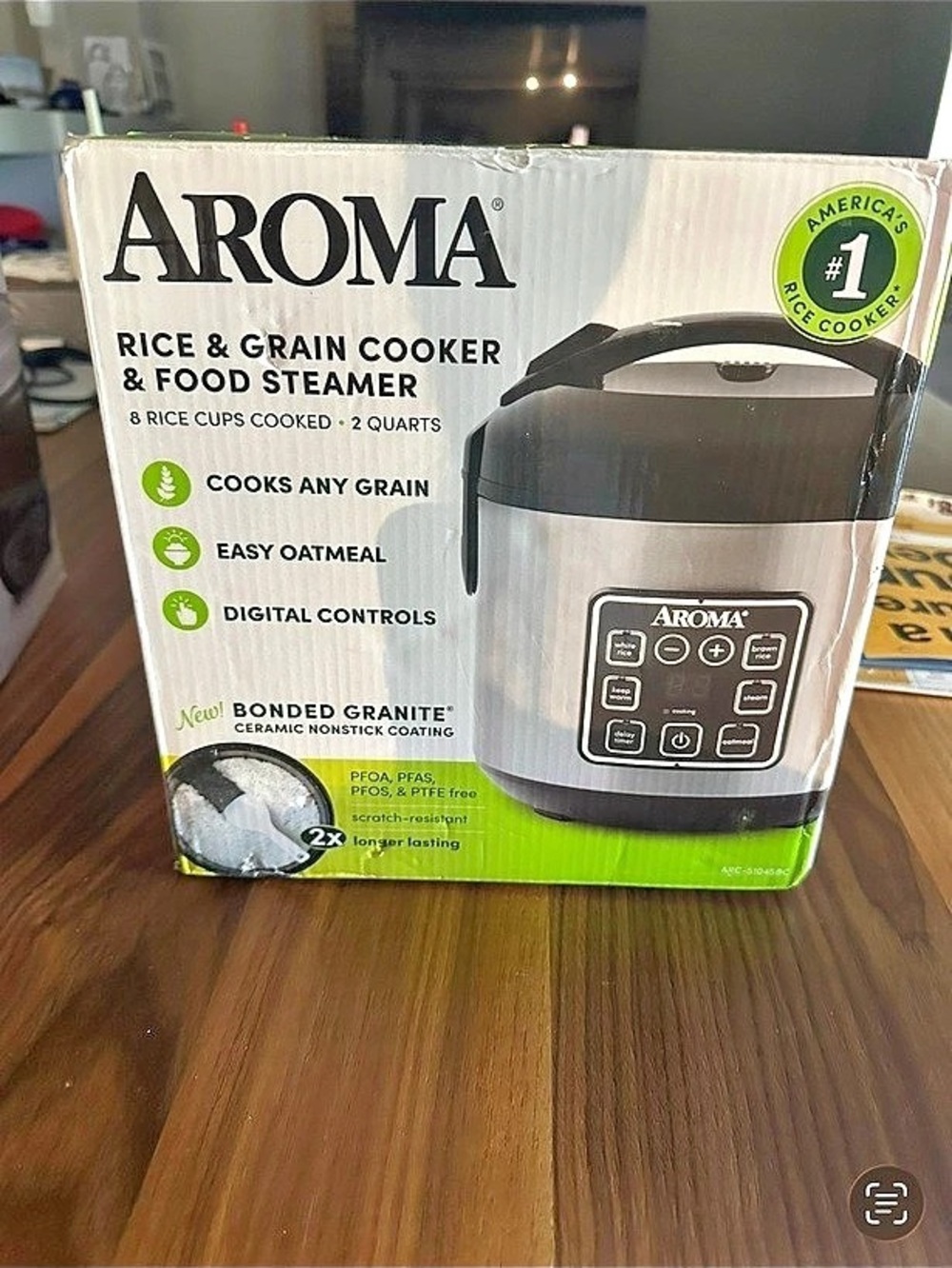 Aroma Rice & Grain Cooker & Food Steamer Rice Cooker & Food Steamer Black NWT